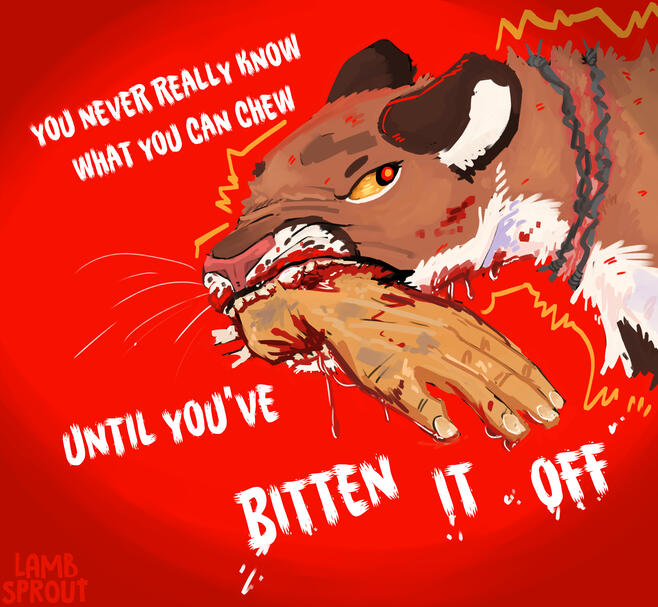 BITTEN OFF