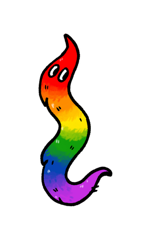 Rainbow Worm (Mini)